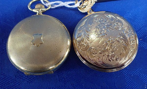 A MODERN HUNTING CASE POCKET WATCH