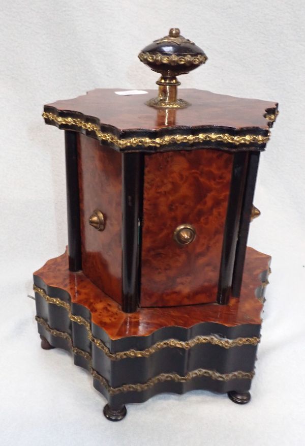 A VICTORIAN HEXAGONAL MUSICAL SEWING BOX