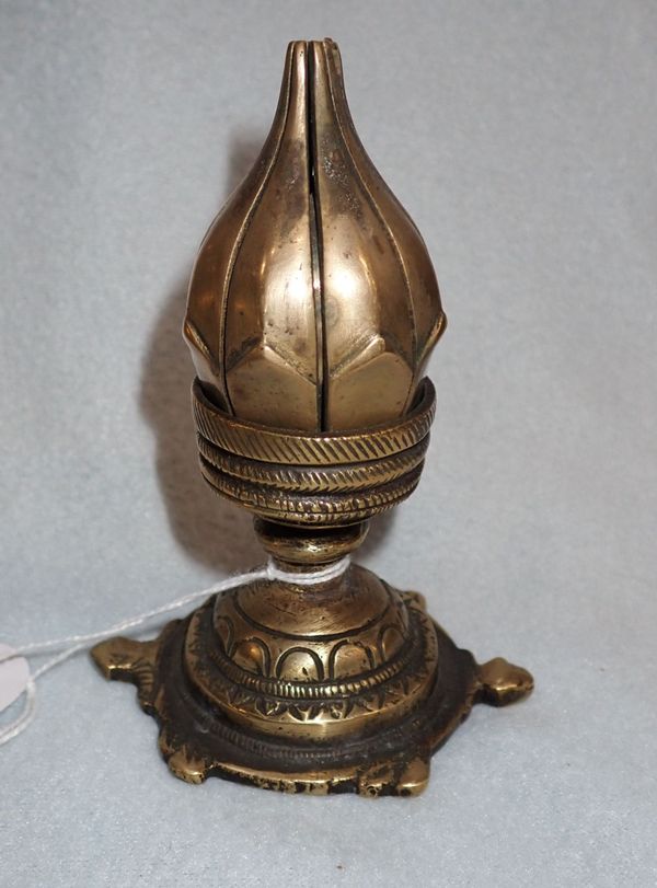 A LOTUS FLOWER INCENSE BURNER