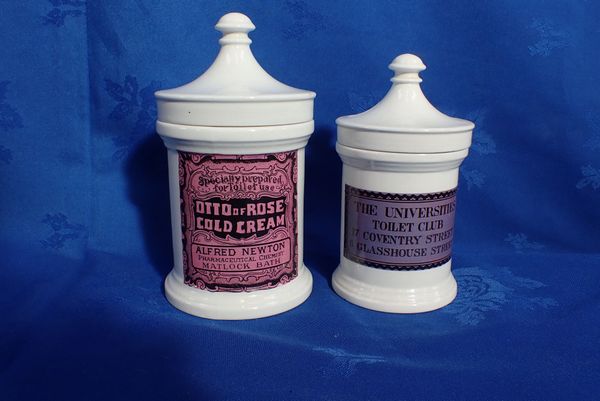 A 1960S PORTMEIRION  'CHEMIST PRINTS' APOTHECARY STYLE JAR