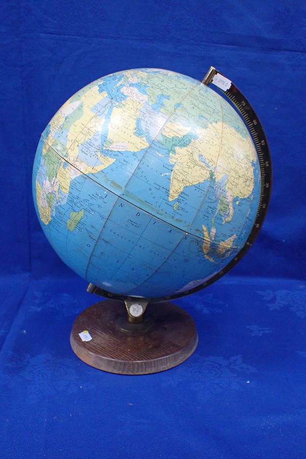 A PHILIPS' 12 INCH POLITICAL CHALLENGE  GLOBE