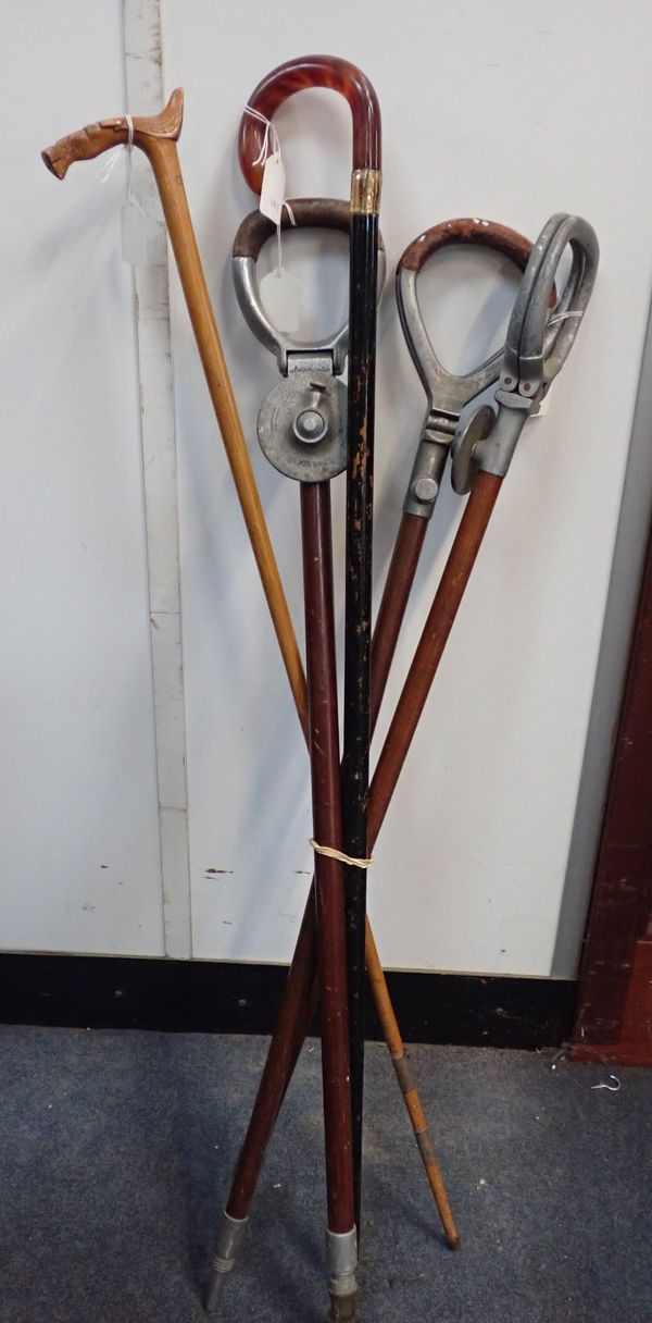 TWO SHOOTING STICKS BY MILLS MUNITIONS LTD