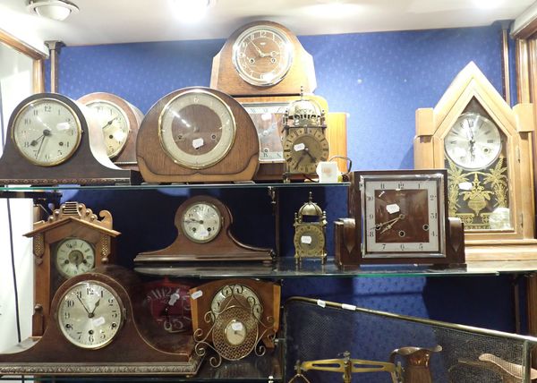 A COLLECTION OF MANTEL AND OTHER CLOCKS