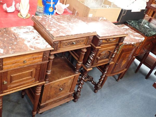 A LATE 19TH CENTURY FRENCH OAK POT CUPBOARD