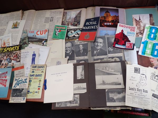 A COLLECTION OF SCRAP BOOKS, SPORTING EPHEMERA