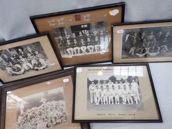 A PERIOD PHOTOGRAPH: 'ORIEL COLLEGE CRICKET XI 1952'