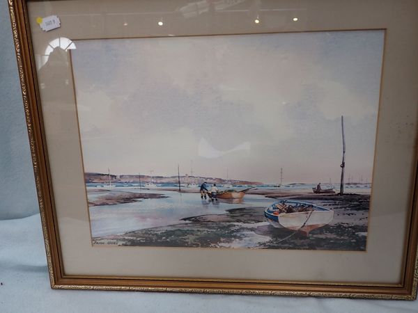 AFTER BRIAN HAYES: A COLUR PRINT OF POOLE HARBOUR