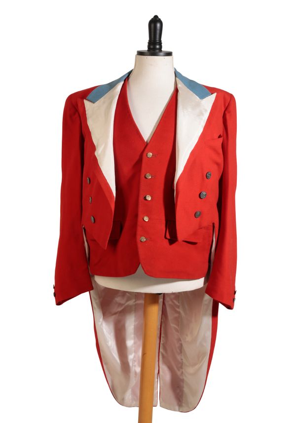 A RED HUNTSMAN TAIL COAT,