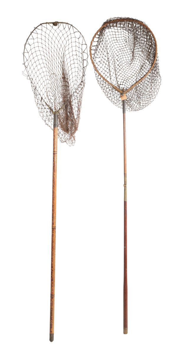 FARLOW OF LONDON:  A GREENHEART AND ASH FOLDING LANDING NET