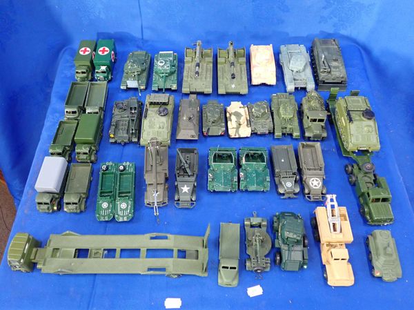A COLLECTION OF DINKY AND CORGI MILITARY VEHICLES