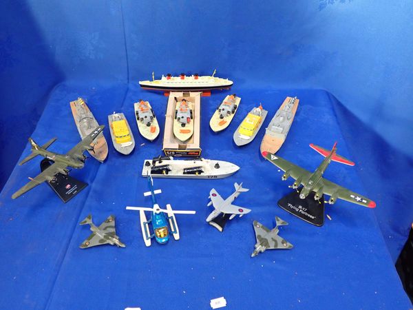 A COLLECTION OF BOATS AND PLANES