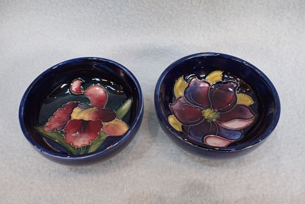 TWO SMALL MOORCROFT DISHES