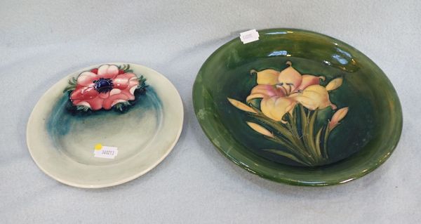 TWO MOORCROFT PLATES