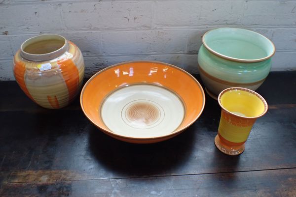 FOUR PIECES OF SHELLEY HARMONY DRIPWARE