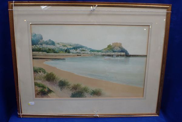 STANLEY A BURCHETT: 'JERSEY 1935', WATERCOLOUR