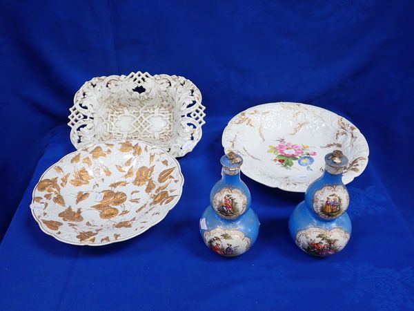 A COLLECTION OF 'MEISSEN' CERAMICS, OF VARYING STYLES