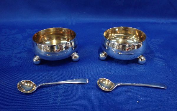 PAIR OF VICTORIAN SILVER SALTS