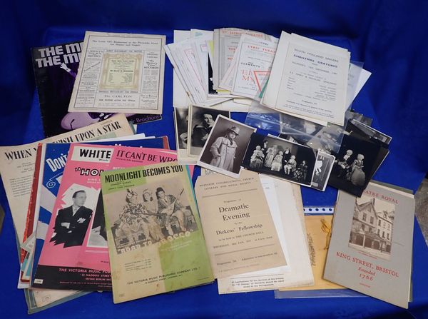 A COLLECTION OF THEATRE EPHEMERA