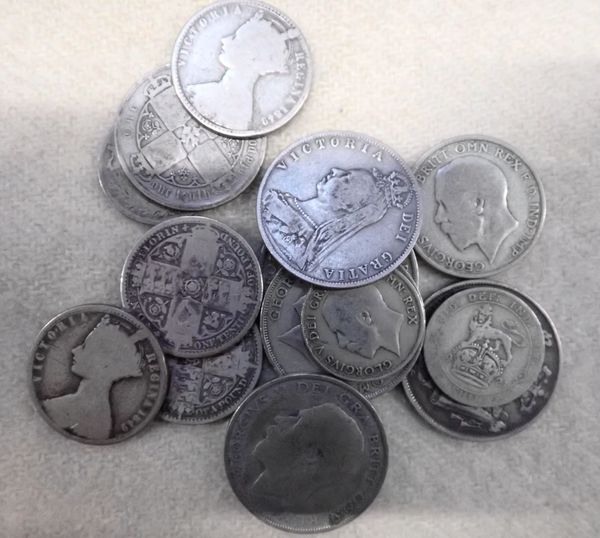 A COLLECTION OF BRITISH SILVER COINS