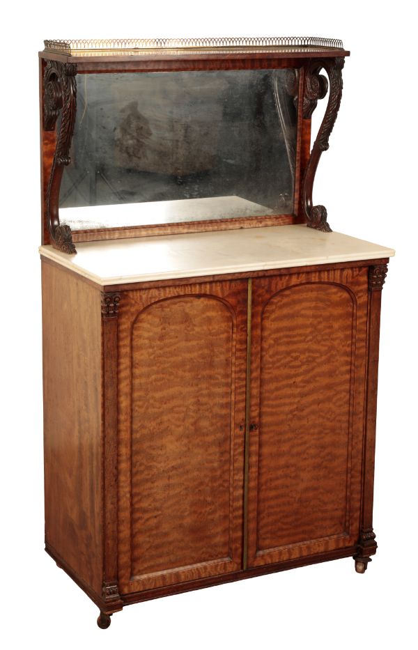 A VICTORIAN WALNUT CREDENZA