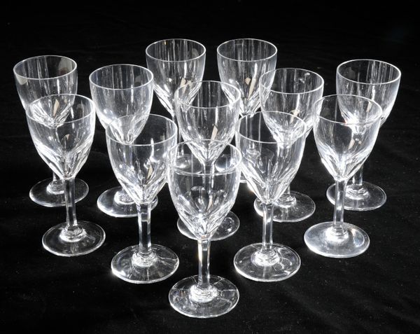 A SET OF TWELVE BACCARAT GLASSES