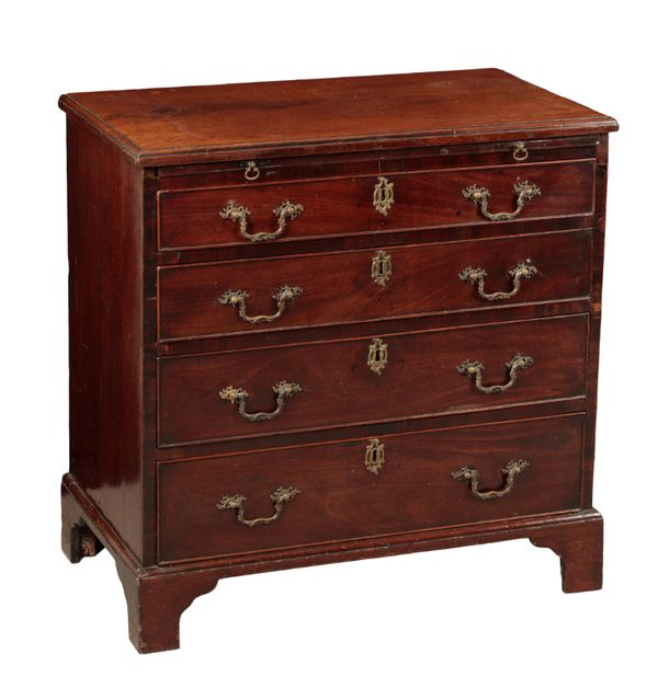 A GEORGE III MAHOGANY SMALL CHEST