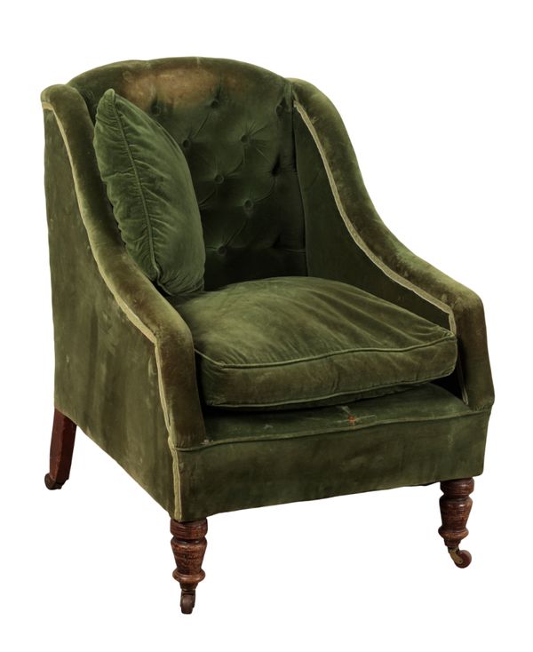 A LATE REGENCY MAHOGANY ARMCHAIR