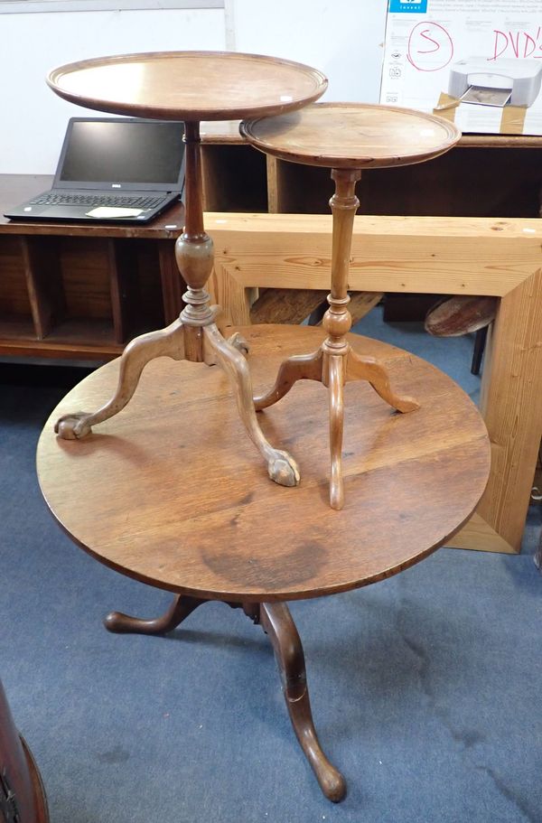 A YEW-WOOD WINE TABLE