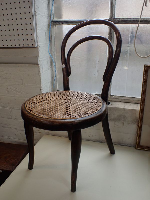 A THONET STYLE CHILD'S BENTWOOD  CHAIR