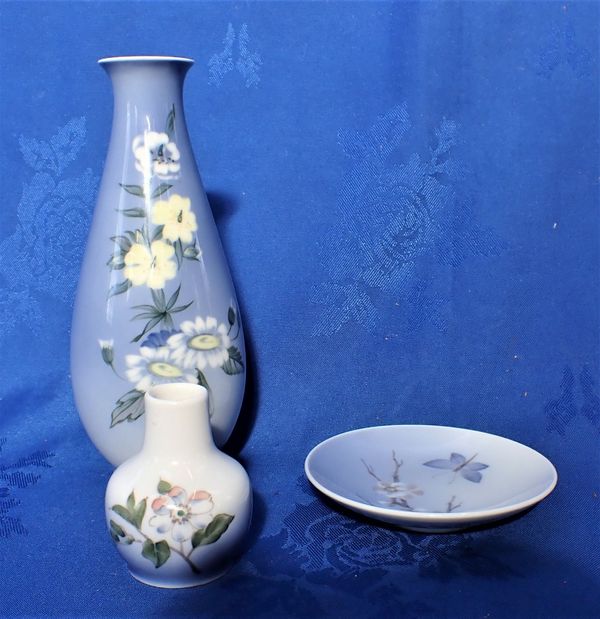 A ROYAL COPENHAGEN FLORAL VASE