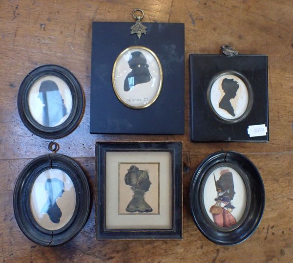 A COLLECTION OF SILHOUETTE MINIATURES