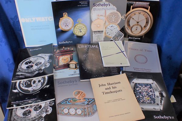 A QUANTITY OF WATCH AUCTION CATALOGUES