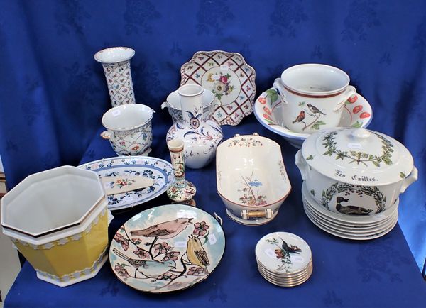 A COLLECTION OF CONTINENTAL CERAMICS