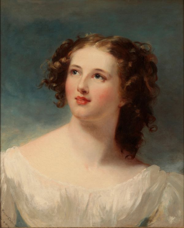 MARGARET SARAH CARPENTER (1793-1872)  Portrait of a young girl, believed to be the artist's daughter Henrietta