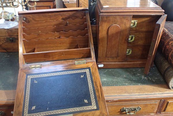 A VICTORIAN MAHOGANY TABLE CABINET