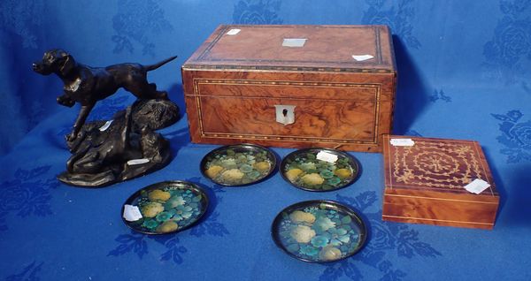 A VICTORIAN INLAID SEWING BOX