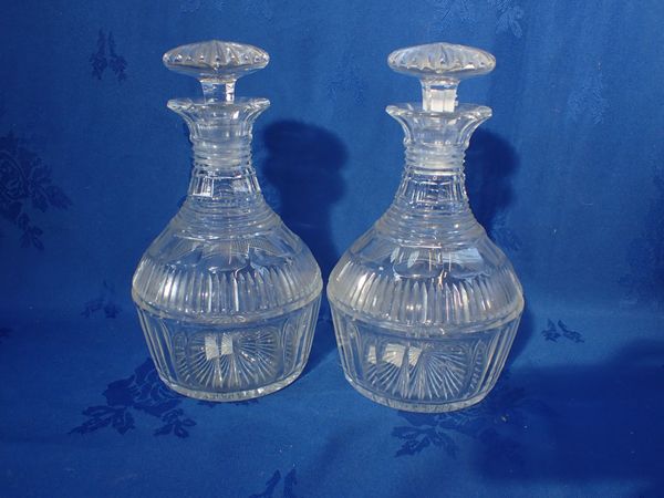 A PAIR OF VICTORIAN DECANTERS