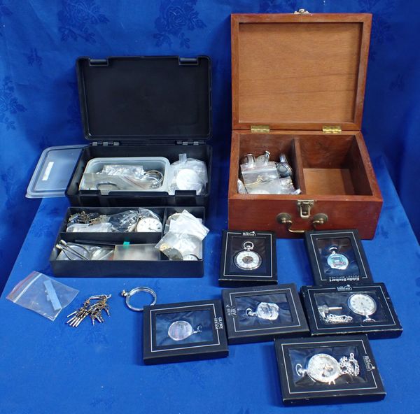 A COLLECTION OF POCKET WATCHES AND PARTS