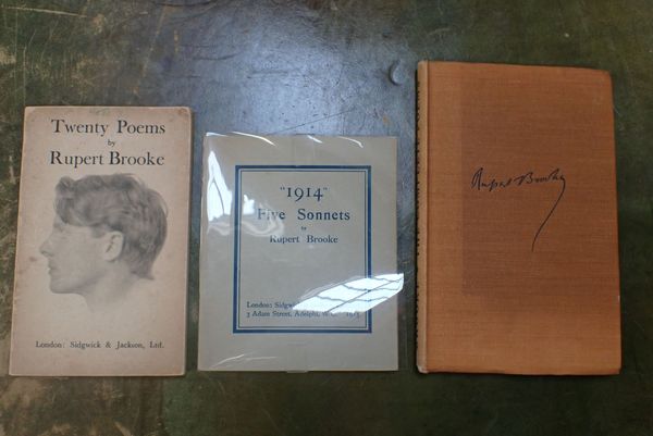 RUPERT BROOKE:   '1914' FIVE SONNETS, SIDGWICK & JACKSON, 1915