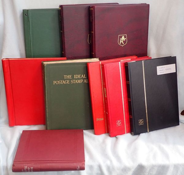 A COLLECTION OF STAMP ALBUMS