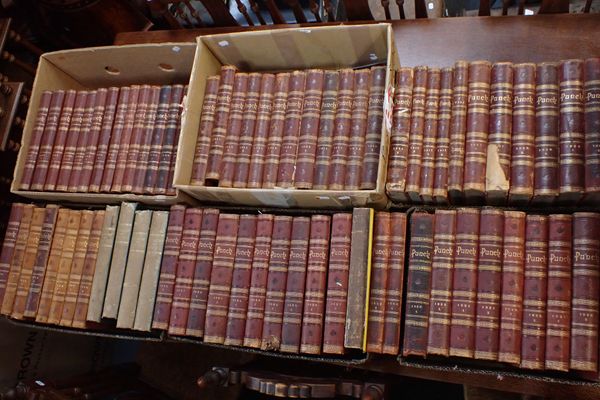 A LARGE COLLECTION OF 'PUNCH' VOLUMES