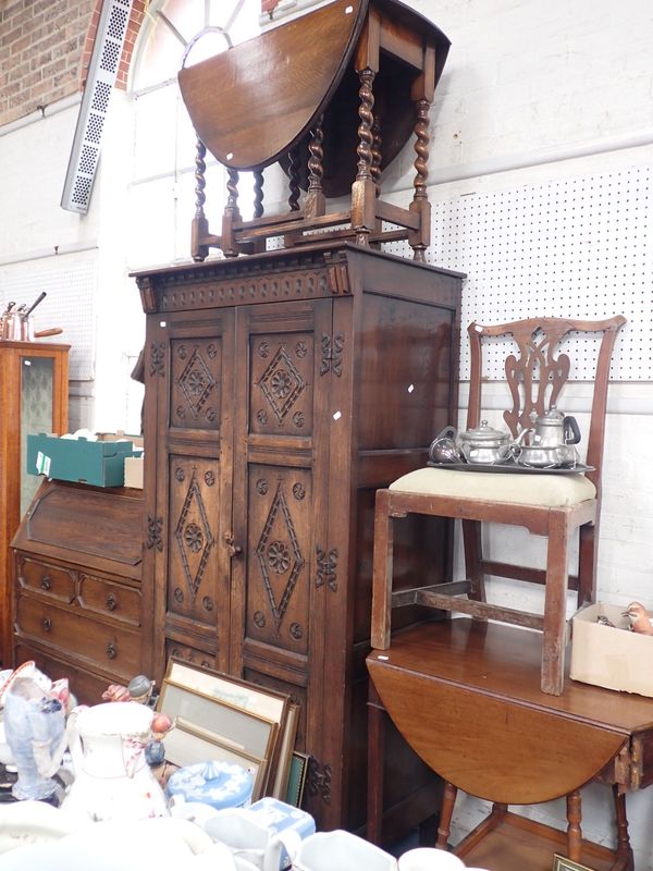 A 1920s 'JACOBETHAN' STYLE BUREAU