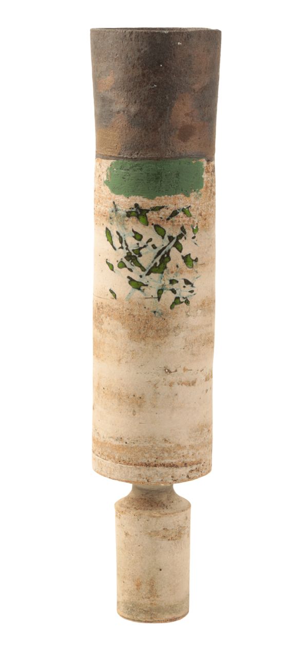 *ROBIN WELCH (1936-2019) An unusual cylindrical pedestal vase