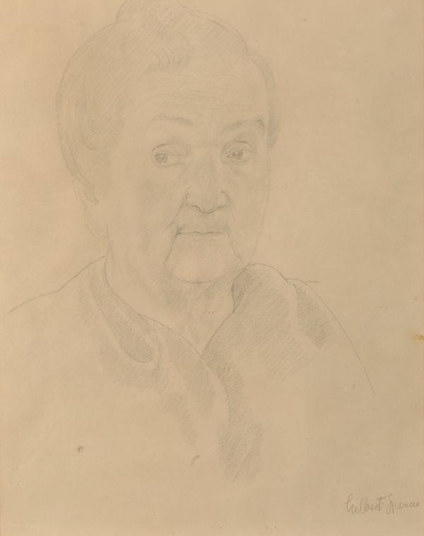 *GILBERT SPENCER (1892-1979) Head and shoulders portrait of an elderly woman