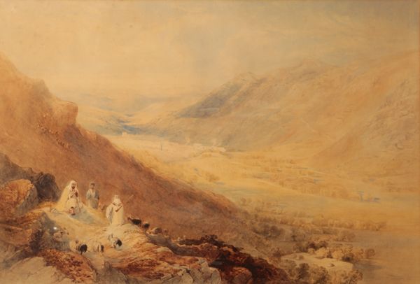 WILLIAM HENRY BARTLETT (1809-1854) 'The Valley of Sichen and Nablous from Mount Gerizim'