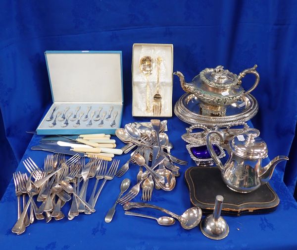 A COLLECTION OF SILVER PLATED WARE