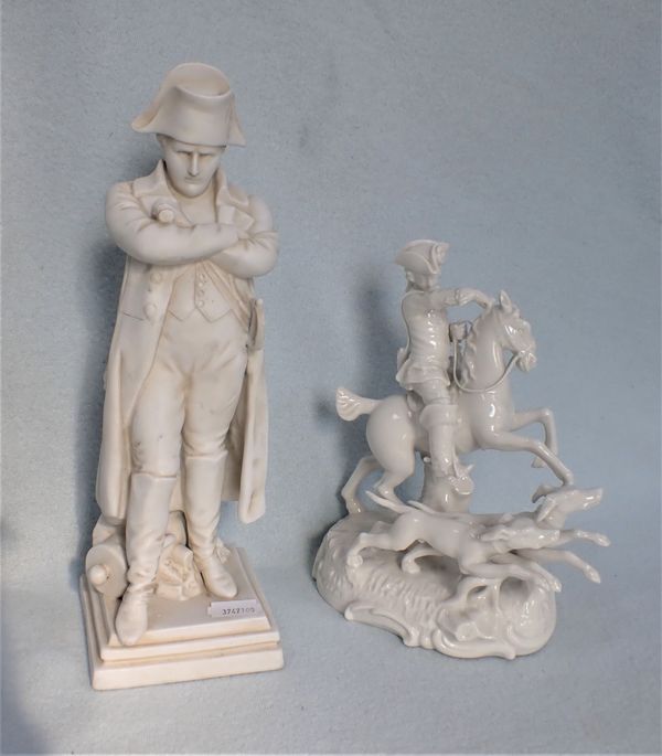 A PORCELAIN FIGURE OF NAPOLEON