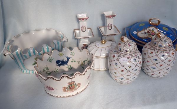 A COLLECTION OF CONTINENTAL CERAMICS