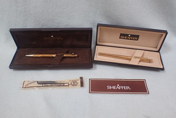 TWO CASED SHEAFFER PENS