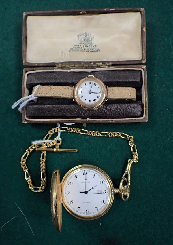 EARLY 20TH CENTURY LADIES ROSE GOLD COLOURED WRISTWATCH